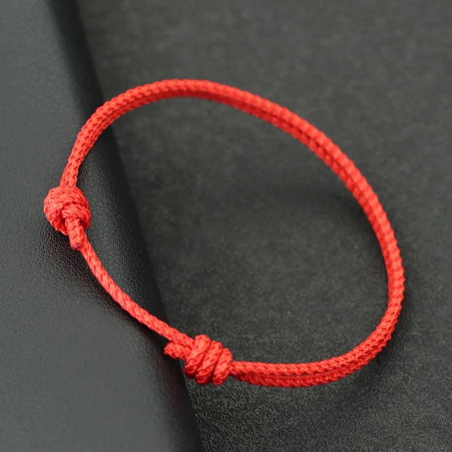Minimalist Handwoven Rope Bracelet Unisex Sliding Adjustable 4 Styles Chroma 2mm Ethnic Cord Braclet Couple Casual Daily Jewelry