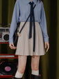 White Knitted Pleated Skirt Women Autumn Winter 2025 New High Waist Mini Skirt Lady's Fashion Korean Solid Women's Short Skirts