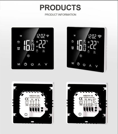 Tuya Smart Thermostat For Underfloor Heating Wifi Thermostat  Floor Heating Controller Warm Floor Temperature Controller Alexa