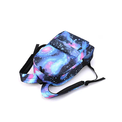3pcs Simple Lightweight Backpacks CR7 Sports Casual Travel Outdoor Backpacks Teens Laptop Mochilas sac a dos