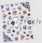 3d Nail Art Decals Spring Booming Violets Lavenders Purple Blue Pink Flowers Butterflys Stickers Decoration For Nail Tips Beauty