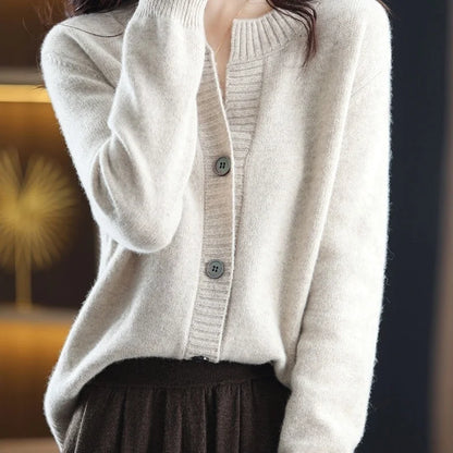 Cardigans Woman Knitted Winter 2025 Trend Fashion Tops Cardigan For Women Sweater Vintage High Quality Sweaters Korean Style