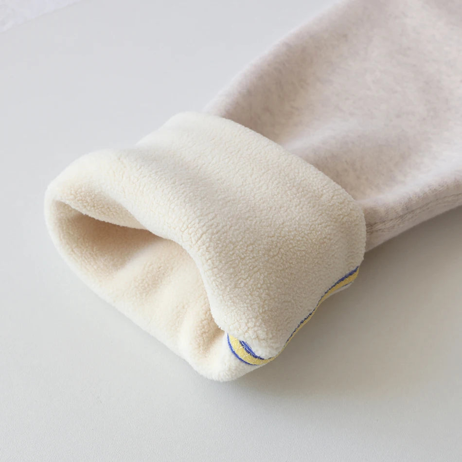 Women's Winter Leggings Ribbed Knitted Velvet Thermal Skinny Tights with Fleece Strech Cotton Beige Warm Leggings for Women 2025