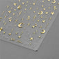 1PC 5D Korean Bronzing Nail Stickers Japanese Gold Silver Star Moon Luxury DIY Nail Art Decoration Decals Manicure Accessories