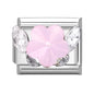 Zircon Star Heart Bow Moon Cherry Moon Italian Charm Links Fit 9mm Stainless Steel Bracelet Women Jewelry DIY Making Gifts