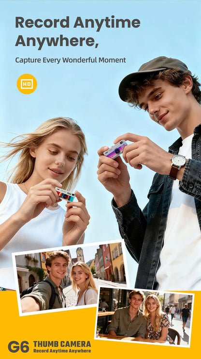 Mini Digital Camera 0.96 Inch Keychain Camera Retro Support Memory Card 1080P Very Small Camcorder Video Recorder with Flash