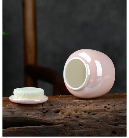 Household Mini Pet Ash Jar Moisture Proof Ceramic Claw Seal Jar Animal Funeral Urn Pet Nostalgia Ornament Portable Ash Box