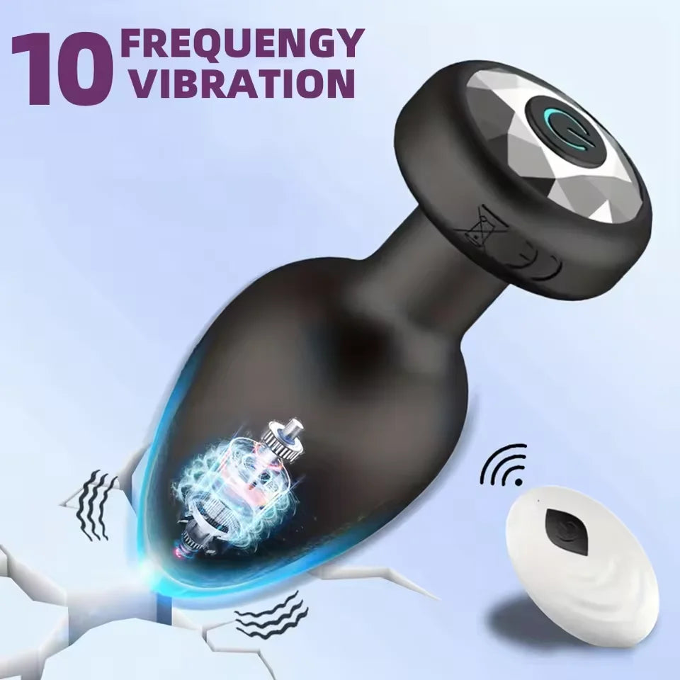 APP Wireless Butt Vibrator for Men Anal Plug Female Control Vagina Stimulator Remote Prostate Massager Adult Sex Toys Women Gay