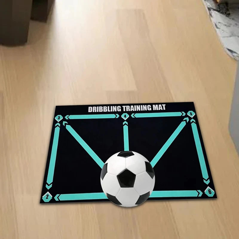 Durable non-slip football training mat Foldable carpet dribbling football training mat children's football indoor equipment