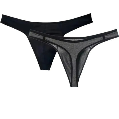 Sports Solid Men Thong Male Cotton Breathable G-String Seamless No Trace Sports Panties Sexy T-back Exotic Lingerie Plus Size