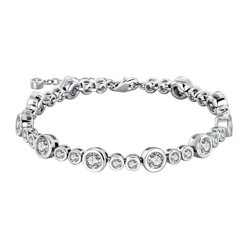 Original 925 Sterling Silver Starry Sky Bubble Bracelet For Women Fine Anniversary Valentine's Day Jewelry Gifts