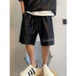 Glossy Pockets Men's Shorts Outdoor Fitness Male Plus Size Casual Sports Basketball Bottoms
