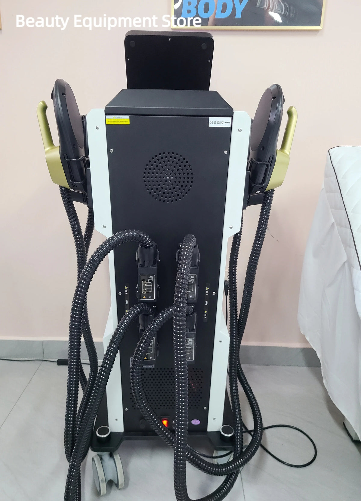 EMS Body Sculpt Machine RF Sculpting Weight Loss Burning Fat Slimming Muscle Equipment Stimulation 6500W HI-EMT MYOslim