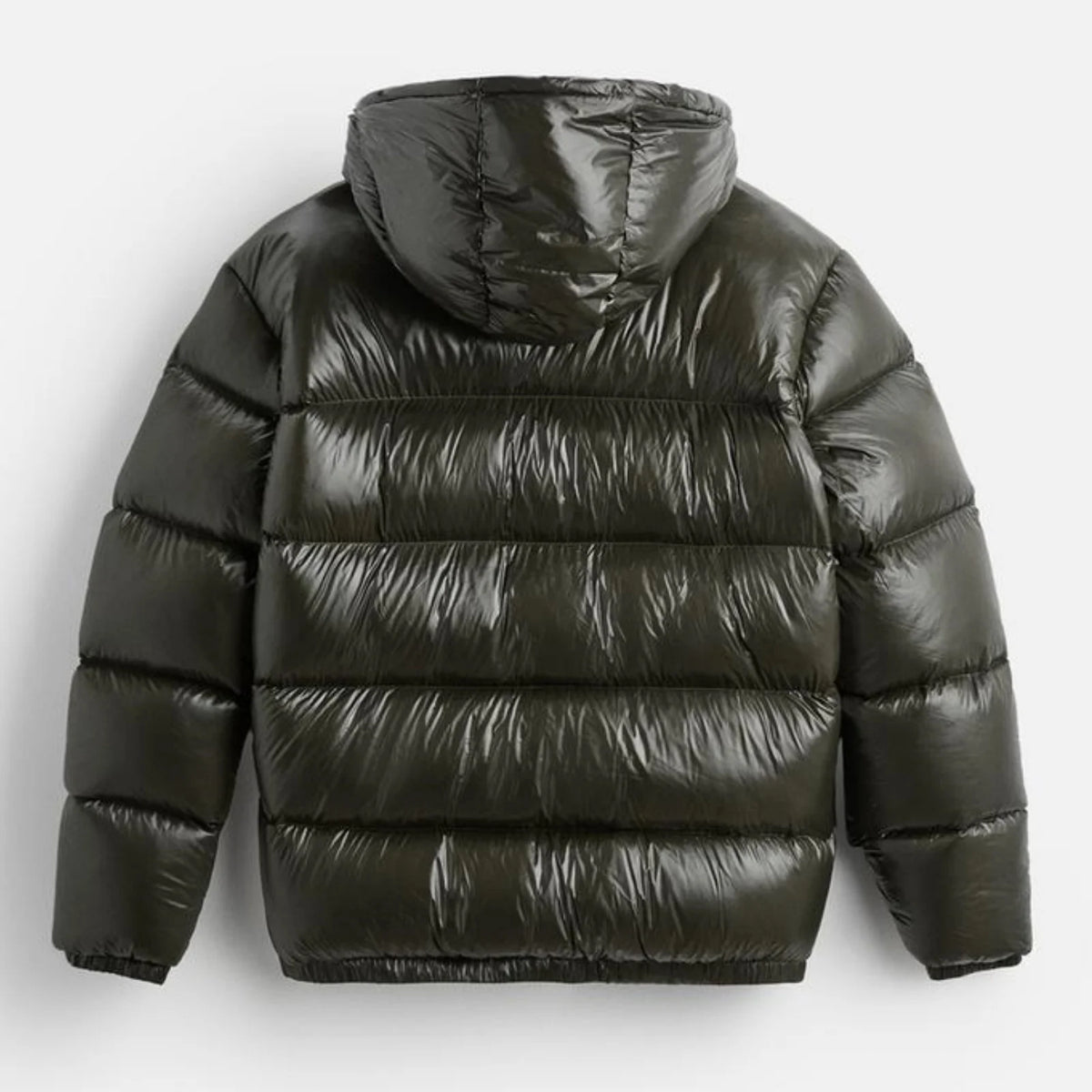Men'S Down Jacket Casual Solid-Color Hooded Cotton-Padded Jacket Men'S Thickened Winter Warm Coat Loose Pocket Bread Jacket Coat