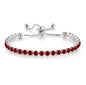 Adjustable Colorful Birthstone Tennis Bracelets for Women 4MM Crystal Bangle Female Hand Chain Trend Jewelry Accessories H133