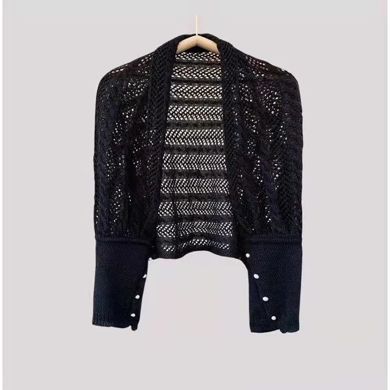 2022 Spring Autumn New Women's Knitted Shawl Cloak Multifunctional Warm Scarf Versatile Scarf Ponchos Capes Cardigan Khaki