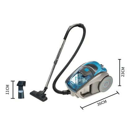 2800W Household Cylindrical Vacuum Cleaner, Multi-Cyclonic Filtration, Corded Vacuum for Hard Floors, Carpets, Pet Hair 15000PA