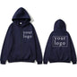 2024 New Fashion Your Own Design Brand Logo/Picture Personalized Custom Anywhere Men Women DIY Zipper cardigan hoodie