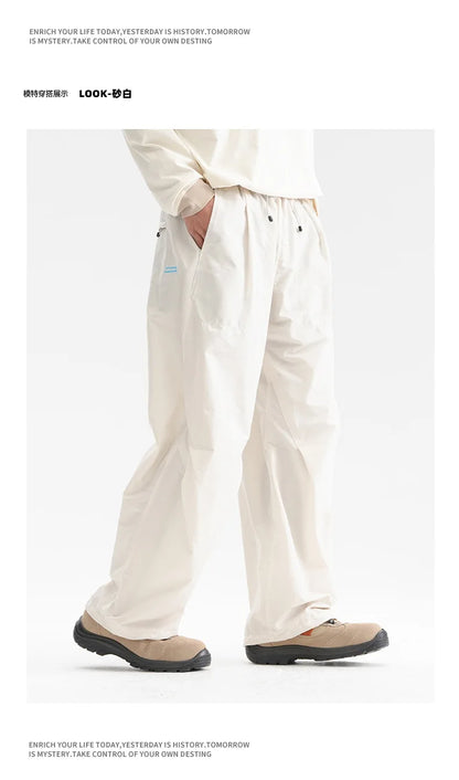 Men Streetwear Fashion Loose Casual Lightweight Quick Dry Sport Pants Women Outdoor Techwear Cargo Baggy Pant Boy Girl Trousers