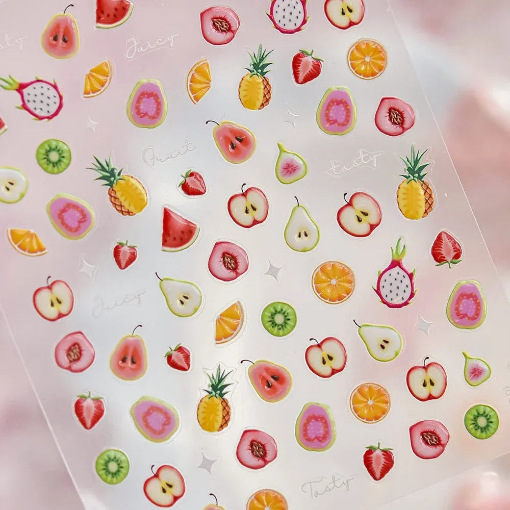 Ocean Shell Starfish Shell Conch Whale Dolphin Seahorse Coconut Tree Water Bubbles Self Adhesive Nail Art Sticker Manicure Decal