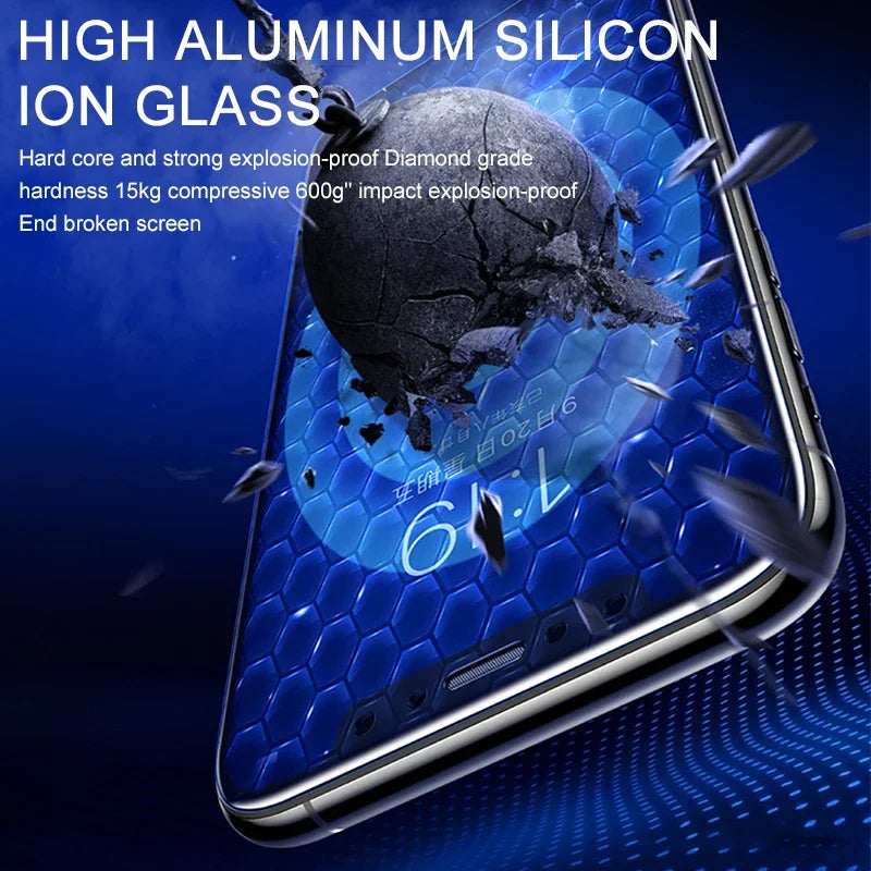 3PCS 30D Tempered Glass Screen Protector for IPhone 17 Air 13 14 11 15 16 Pro Max Plus 12 Mini XS XR X Film Protective Cover