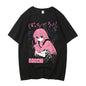 Unisex Anime Cos BOCCHI THE ROCK Hitori Gotoh Ljichi Nijika Cotton Casual Short Sleeve Tees High Quality Streetwear