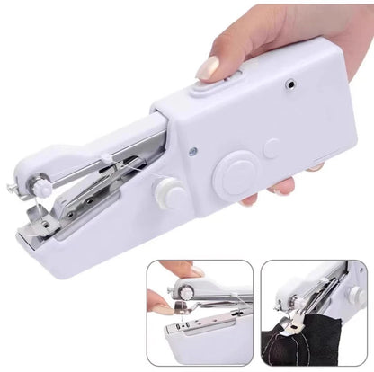 Portable Handheld Electric Sewing Machine Mini Quick Stitch Home Clothes Repair DIY Fabric Sewing Tool for Clothing Crafts