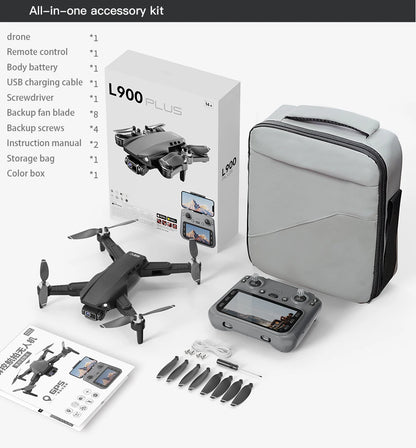 L900 Plus GPS Drone 4K Professional 5G HD Dual Camera Photography Brushless Foldable Quadcopter With Large Screen RC Drones Toys