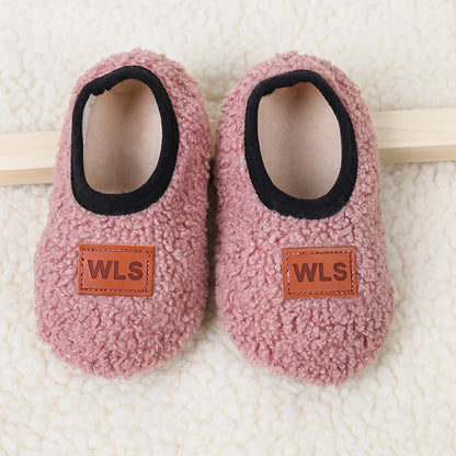 Autumn Winter Baby Slippers Toddler Plush Floor Sock Shoes Boy Girl Children Soft Anti-slip Walking Shoes Indoor Home Kids Shoes