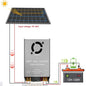 Step-Up MPPT Solar Controller Booster 450W 12A Digital Display Charging 9V-60V Input for 12V-120V Lithium Lead-Acid