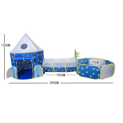 IMBABY Foldable Princess Tent with Tunnel, 3PC Kids Play Tent for Toddlers Girls, Indoor Outdoor Castle Playhouse for Baby Gifts