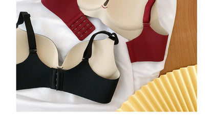Women Print Seamless Bra Sexy Lingerie Floral Push Up Bras One-Piece Underwear 2026 Bralette No Steel Rings Gather Brassiere