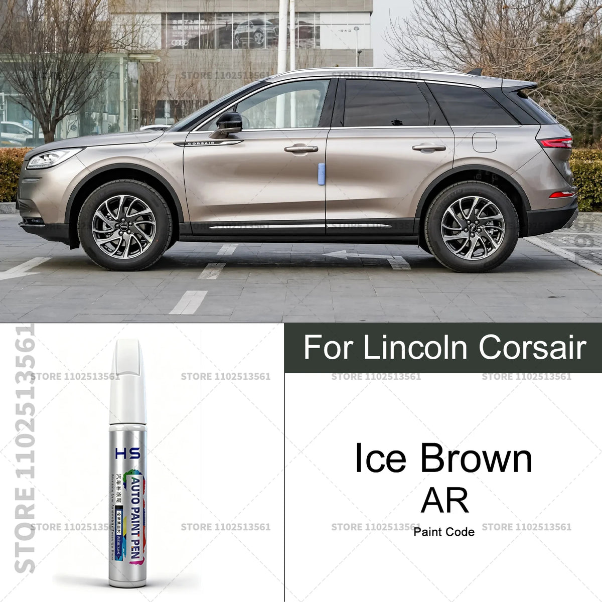 Car Paint Repair Pen For Lincoln Corsair Touch Up Scratch Remover DIY Auto Accessories Blue 157 Brown AR Platinum 2THS4C Black