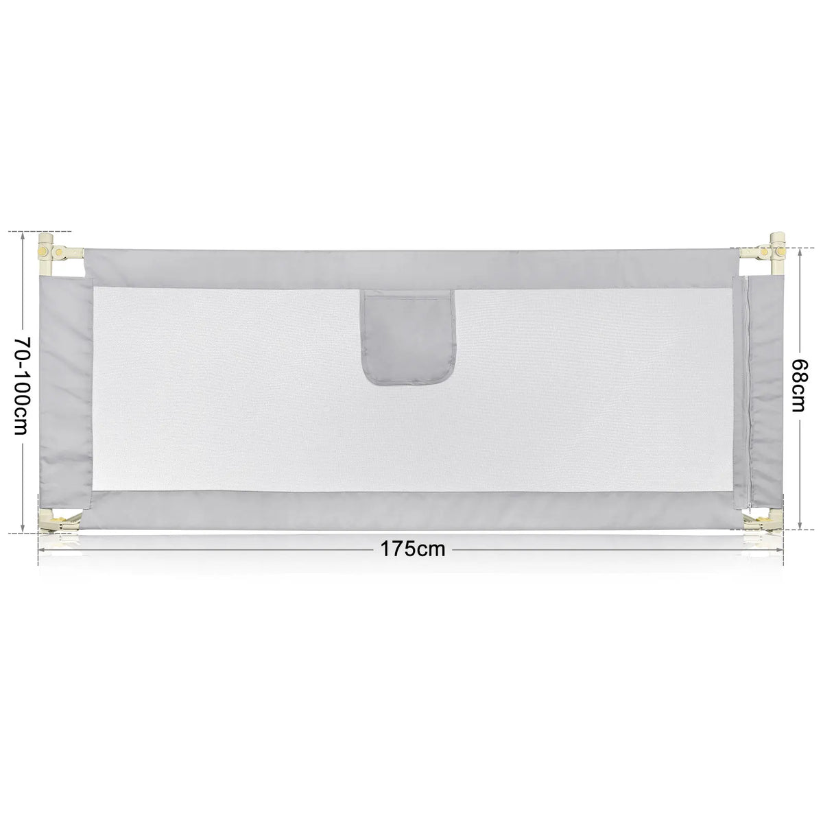 Child and baby drop bed barrier cm / 180 cm/cm Gray