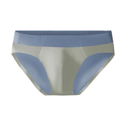 Men's ice silk seamless underwear men breathable briefs summer thin boys sports low waist sexy short shorts head