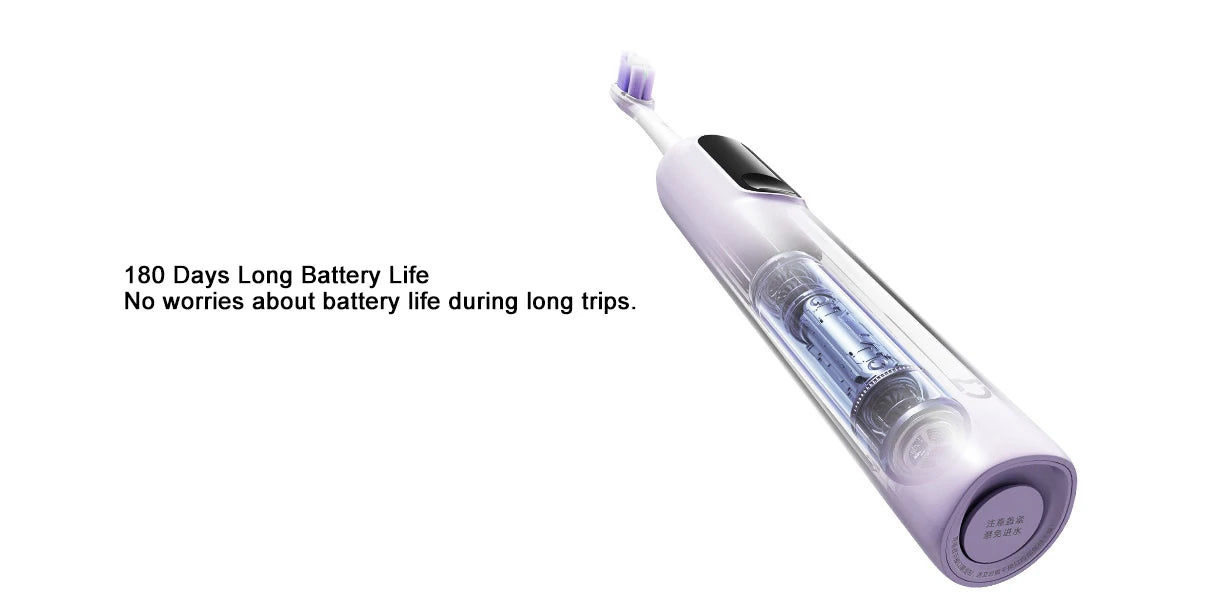 MIJIA Oscillation Electric Toothbrush Pro,Smart 4 Modes,IPX8 Waterproof Sonic Vibration Toothbrushes,180-day Battery Life