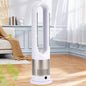Bladeless Electric Tower Fan with Cold & Warm Air Cooling Standing Air Conditioner Heater with Timer Remote Control