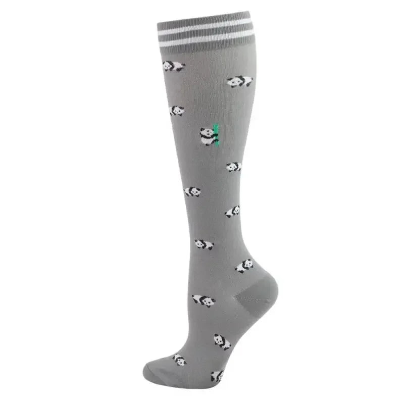 New Men Women Compression Socks for Leggings Running Marathon Pressure Soccer Adult Socks Network Red Pressure Nurse Men Socks