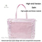 Japanese Sweet Women Ribbon Ita Bag Cute Lolita Girl Transparent Handbags Fashion Large Capacity Tote Bag Aesthetic Shoulder Bag