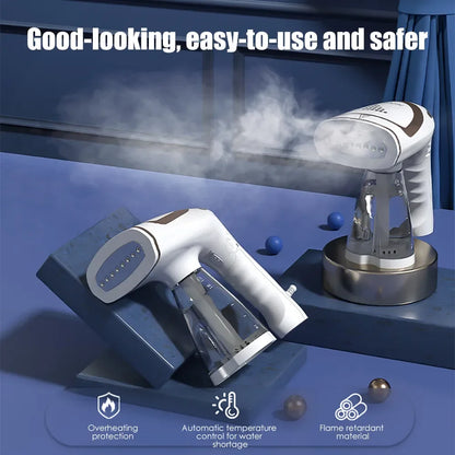 Handheld Garment Steamer for Clothes 1600W Powerful Electric Steam Iron Foldable Portable Traveling Clothes Steamer Home