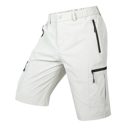 Summer Quick Dry Cargo Shorts Mens Lightweight Work Cargo Shorts Multi Pockets Waterproof Outdoor Hiking Fishing Shorts Male