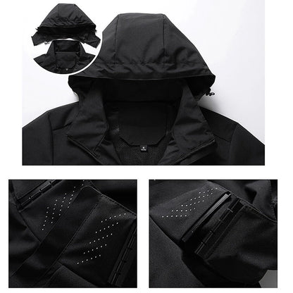Camping Jacket Coats Men Water & Windproof Windbreaker Jacket Male Hiking Clothing Jacket Man Tops Fishing Wearing Free Shipping