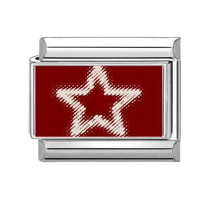 Fashion Dog Cats Star Black Red Charm Bracelet Fit 9mm Bracelet Stainless Steel Italian Links Making DIY Jewelrys Wholesale