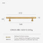 Nurlin Brass Diamond Cut Cross Knurl Pattern Cabinet Knob Pull T Bar Lengthened 38cm 15 Inch Cloakroom Door Drawer Handle