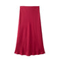 Willshela 2024 Black Satin Skirt Woman High Waist Elegant Long Skirts For Women Fashion Summer Midi Skirt Office Women's Skirts