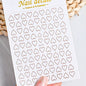3D Metal Silver Flame Nails Stickers Gold Bronzing Stripe Lines Sliders Design Manicure French Nail Art Decoration Decal #Y2K