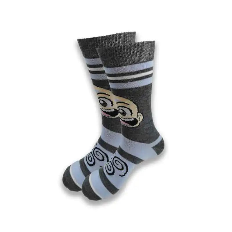 Spring and Autumn Men's and Women's Socks Cartoon Cartoon Fashion Funny High Quality Tube  Movie Character  Socks for Men