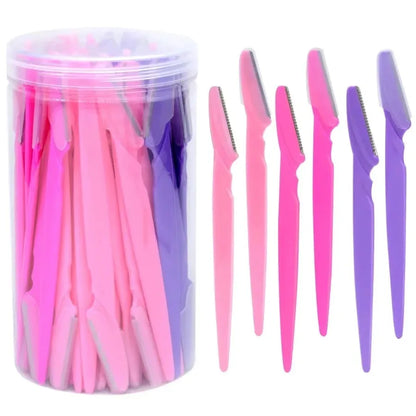 30 Pcs Eyebrow Razor For Women, Multipurpose Exfoliating Dermaplaning Tools And Facial Razor With Precision Cover,Safety Beauty
