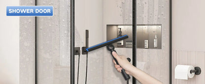 EHOMGUI Telescopic Shower Squeegee for Glass Door Wiper Scraper Cleaner Bathroom Mirror Wiper Scraper Glass Cleaning