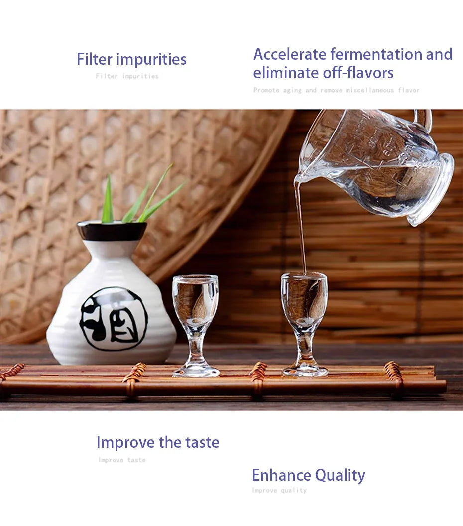 Home Brew Liquor Filter Machine Electric Liquor Filter Pump Ceramic Activated Carbon Alcohol Purifier with Electric Pump